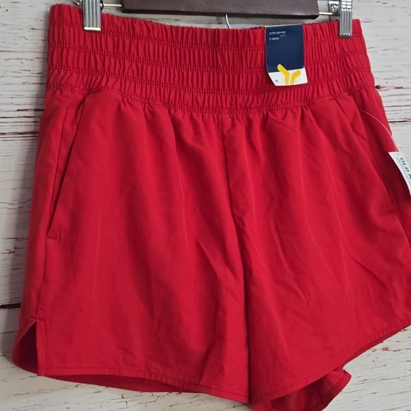 Old Navy Extra High-Rise Athletic Shorts Red 3” Inseam NWT Size M - Picture 6 of 13